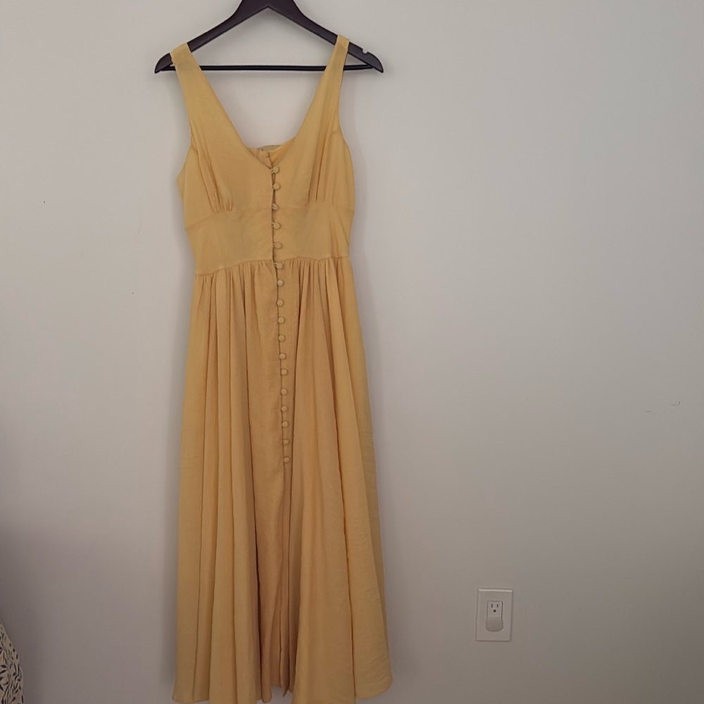 Cult Gaia Yellow Midi